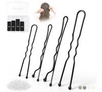 Mbsomnus 550 Pcs Bobby Pins Kit Hair Grips 5&7cm U-Hair Pins 5&6cm Black