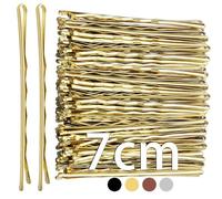 Mbsomnus 7cm Hair Grips 50pcs Hair Pins Blonde Bobby Pins Waved Long