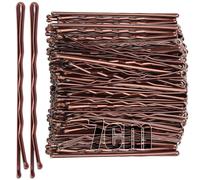 Mbsomnus 7cm Hair Grips 50pcs Hair Pins Brown Bobby Pins Long