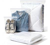 Mbsomnus Zip Lock Bags Reusable 40x60 cm, 20 Pieces Sealable Plastic Bag Large Grip Seal Clear Baggies Polythene Pouches for Storing Clothes Shoes