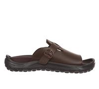 MBT AKITA Men's Leather Sandals. Lightweight and Comfortable Spring Summer Footwear Physiological Footwear for Comfort and Stability. Recovery Sandals for Dressing in Modern Style. Brown Color