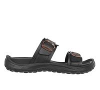 MBT FUJI II Men's Leather Sandals. Lightweight and Comfortable Spring Summer Footwear Physiological Footwear for Comfort and Stability. Recovery Sandals for Dressing in Modern Style. Color Black