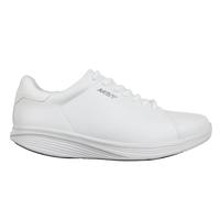 MBT Kuni LACE UP Men's Sports Shoes Modern Style. Anatomical and Comfortable Walking Athletic Shoes. Physiological Footwear Comfort and Stability with Curved Sole. Lace-up Sneakers. White Color