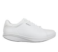MBT Kuni LACE UP Women's Sports Shoes Modern Style. Anatomical and Comfortable Walking Athletic Shoes. Physiological Footwear Comfort and Stability with Curved Sole. Lace-up Sneakers. White Color