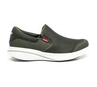 MBT Modena III Leather Textile Men's Slip On Shoes - Army Green - Size:UK 10.5