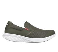 MBT Modena III Leather Textile Women's Slip On Shoes - Army Green - Size:UK 4