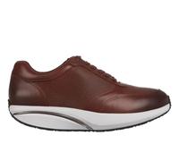 MBT Nafasi 5 Women's Anatomical and Comfortable Dress Shoes. Physiological Comfort and Stability Shoes with Curved Sole. Casual Leather Shoes with Platform and Laces. Brown