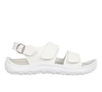 MBT NAGANO Women's Leather Sandals with Buckle Closure. Lightweight and Comfortable Spring Summer Footwear Physiological Footwear for Comfort and Stability. Recovery Sandals for Dressing. White Color