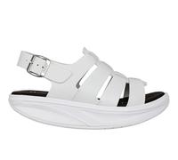 MBT RAN Women's Leather Sandals. Lightweight and Comfortable Casual Spring Summer Footwear Physiological Footwear for Comfort and Stability. Modern Style Sports Sandals. White Color