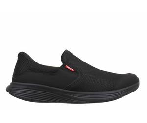 MBT SF-Modena III Slip On Women's Shoes. Physiological Footwear with Slip & Fit Technology for Effortless Use. Breathable Mesh and Synthetic Leather Upper. Colour: Black
