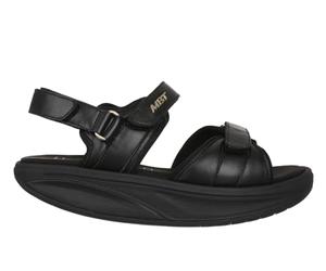 MBT SUMU 8 Dress Sandals for Women in Leather Lightweight and Comfortable Spring Summer Footwear Physiological Footwear for Comfort and Stability. Elegant Sandals in Modern Style. Color Black