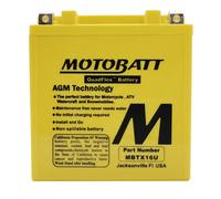 MBTX16U MOTOBATT Quadflex AGM Bike Battery 12V 19Ah