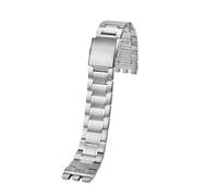 MBUIOPJ 19mm 21mmSolid Stainless Steel Precision Steel Watch Strap Compatible With Swatch Iron YVS451 YVS435 YCS443G Watchband Men's Metal Bracelet(Silver,21mm)