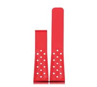 MBUIOPJ 22mm Soft Rubber Silicone Watchband Compatible With TAG HEUER Strap MONACO CARRERA FORMULA 1 Watch Band Waterproof Bracelet Folding Buckle(Red NK)