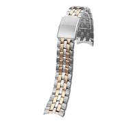 MBUIOPJ Compatible With Citizen EcoDrive BM7250 AT2140 2144 Watchband Arc-shaped Interface Precision Steel Watch Strap Men's Watch Accessories 21mm(Medium rose gold)