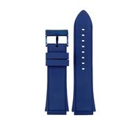 MBUIOPJ Compatible With GUESS Watch Band W0247G3 W0040G3 W0040G7 Series 22mm Silicone Strap Sport Waterproof Rubber Bracelet(Blue)