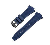 MBUIOPJ Compatible With Tissot PRX Series T137.407/T137.410 Super Player Rubber Silicone Quick Release Watch Band Bracelet 26-12mm(Royal blue Black)