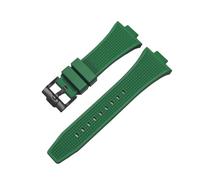 MBUIOPJ Compatible With Tissot PRX Series T137.407/T137.410 Super Player Rubber Silicone Quick Release Watch Band Bracelet 26-12mm(Green Black buckle)