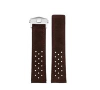 MBUIOPJ Cowhide Watch Strap Compatible With Citizen FF Series CA4500-16X CA4500-32A CA4559-13A CA4558 CA4505-80L Watchband 22mm With Men's Bracelet(Dark Brown-Silver)