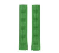 MBUIOPJ Curved End Rubber Silicone Watchbands Compatible With Patek PP Philippe Aquanaut 5167A 5164A 5168A Watch Band Strap 5167R Bracelet Belt 21mm(Green-No buckle)