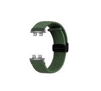 MBUIOPJ Elastic Nylon Weaving Watch Strap Compatible With Casio GMW-B5000 Fabric Watch Band Magnetic Buckle Bracelet Wristband Accessories(Green-silver)