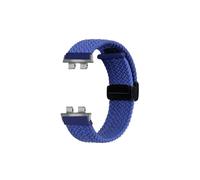 MBUIOPJ Elastic Nylon Weaving Watch Strap Compatible With Casio GMW-B5000 Fabric Watch Band Magnetic Buckle Bracelet Wristband Accessories(Blue-silver)