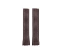 MBUIOPJ Premium-Grade Soft Rubber Watch Strap Compatible With Patek Philippe Silicone 5164A 5167A 5168A 21mm Folding Clasp Watchbands(Brown-no clasp)