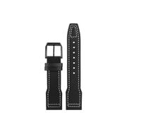 MBUIOPJ Quick Release Italian Genuine Cowhide Watchband Compatible With IWC Pilot's Series Watch IW377714 Cowhide Strap 20mm 21mm(B Black BK,20mm)
