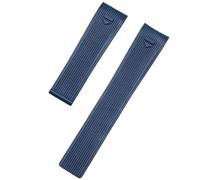 MBUIOPJ Rubber Silicone Watch Strap Bracelet Watchband Compatible With TAG HEUER AQUARACER 300 WAY201B Watchchain 22mm(Blue-no buckle)