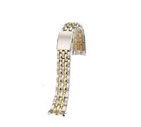 MBUIOPJ Solid Precision Steel Watch Chain Compatible With Titoni Universe 777 787 Men's Watch Strap 19mm 20mm Convex Interface(Mediumgold,20mm)