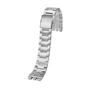 MBUIOPJ Solid Stainless Steel Precision Steel Watch Strap Compatible With Swatch Iron YVS451 YVS435 YCS443G Men's Metal Bracelet 21 19MM Watch Chain(Silver,21mm)