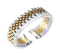 MBUIOPJ Solid Stainless Steel Watch Accessories Band Compatible With Rolex DATEJUST DAY-DATE OYSTERPERTUAL DATE 904L Bracelet 17mm 20mm 21mm(Silver Gold 5,21mm)