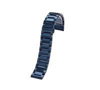 MBUIOPJ Solid Steel Watch Strap Compatible With ROSSINI Citizen Tissot Panerai Watch Band Be Common 18mm 20mm 21mm 22mm Blue Fashion Watch Bracelet(3118,20mm)