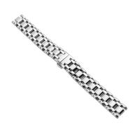 MBUIOPJ Stainless Steel Watch Strap Suitable Compatible With Longines Heart Moon Steel Strap L8.110/111/115 Stainless Steel Watch Accessories(Silver,17mm)