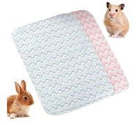 MBUYGYUO 2 Pieces Guinea Pig Cage Liner Absorbent Reusable Washable Guinea Pig Pee Pads Water-Absorbent Pet Bedding Mat for Small Animals Chinchillas Rabbits Hamster Bunny
