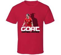 MBWECWS Daniel James Goat Greatest of All Time Wales Soccer T Shirt(Medium)