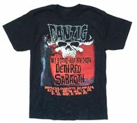 MBWECWS Danzig 9 Cities Deth Red Sabaoth Tour Black T Shirt Black(Small)