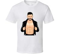 MBWECWS Finn Balor Wrestling Balor Club Demon Cartoon T Shirt White(Medium)