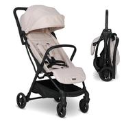 My Babiie MBX2 Compact Stroller - from Birth to 22kg, Foldable, Lightweight, Travel Buggy for Toddlers, Pushchair with UPF50+ Sun Canopy - Oatmeal