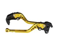 Mbxpxe Brake Clutch for Suzuki GSR600 GSR 600 2006-2011 3D CNC Adjustable Motorcycle Brake Clutch Lever Motorbike Brake Handle Accessorie Grip(Long Gold)