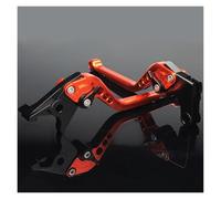 Mbxpxe Brake Clutch for XL600 LMF 600 1985-1986 / XRV750 Africa Twin 750 1990-2003 CNC Motorcycle Adjustable Brake Clutch Lever Accessories(Orange 177mm)