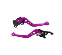 Mbxpxe Brake Clutch Lever Motorcycle Brake Handle Modification CNC Clutch Drum Brake Lever Handle Adjustable Handlebar Set Modified Parts Clutch Brake Handle(Purple)