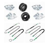 Mbxpxe Electric Window Regulator Electrical 2X Front Left Right Window Regulator Repair Kit for BMW 3 Series E46 01-05 Regulator Electrical