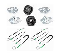 Mbxpxe Electric Window Regulator Electrical 2X Front Left Right Window Regulator Repair Kit for BMW 3 Series E46 01-05 Regulator Electrical