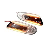 Mbxpxe Turn Signal Lights 2X Dynamic LED Fender Side Marker Lights Sequential Turn Signal Lamps For Mini For Cooper F55 F56 F57 Mirror Indicator(Crystal white)