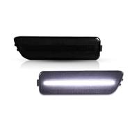 Mbxpxe Turn Signal Lights 2X LED Side Marker Light Arrow Turn Signal Lamp For VW For MK4 For Golf For Jetta 1999-2005 For Cabrio 1999-2002 Mirror Indicator(Smoked Lens white)