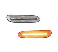 Mbxpxe Turn Signal Lights 5288523AC 2piece Front Corner Parking Side Marker Light Turn Signal LED For Dodge For Neon 2000 2001 2002 2003 2004 2005 Mirror Indicator(Cleat Lens Amber)