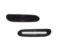 Mbxpxe Turn Signal Lights 5288523AC 2piece Front Corner Parking Side Marker Light Turn Signal LED For Dodge For Neon 2000 2001 2002 2003 2004 2005 Mirror Indicator(Smoked Lens White)