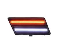 Mbxpxe Turn Signal Lights 5936591 2piece Front Corner Side Marker Light Turn Signal Warning Dynamic LED For Corvette For C3 1980 1981 1982 Mirror Indicator(Smoked Lens Amber)