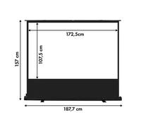 MC-212 Portable Projection Screen 80 Floor Compact